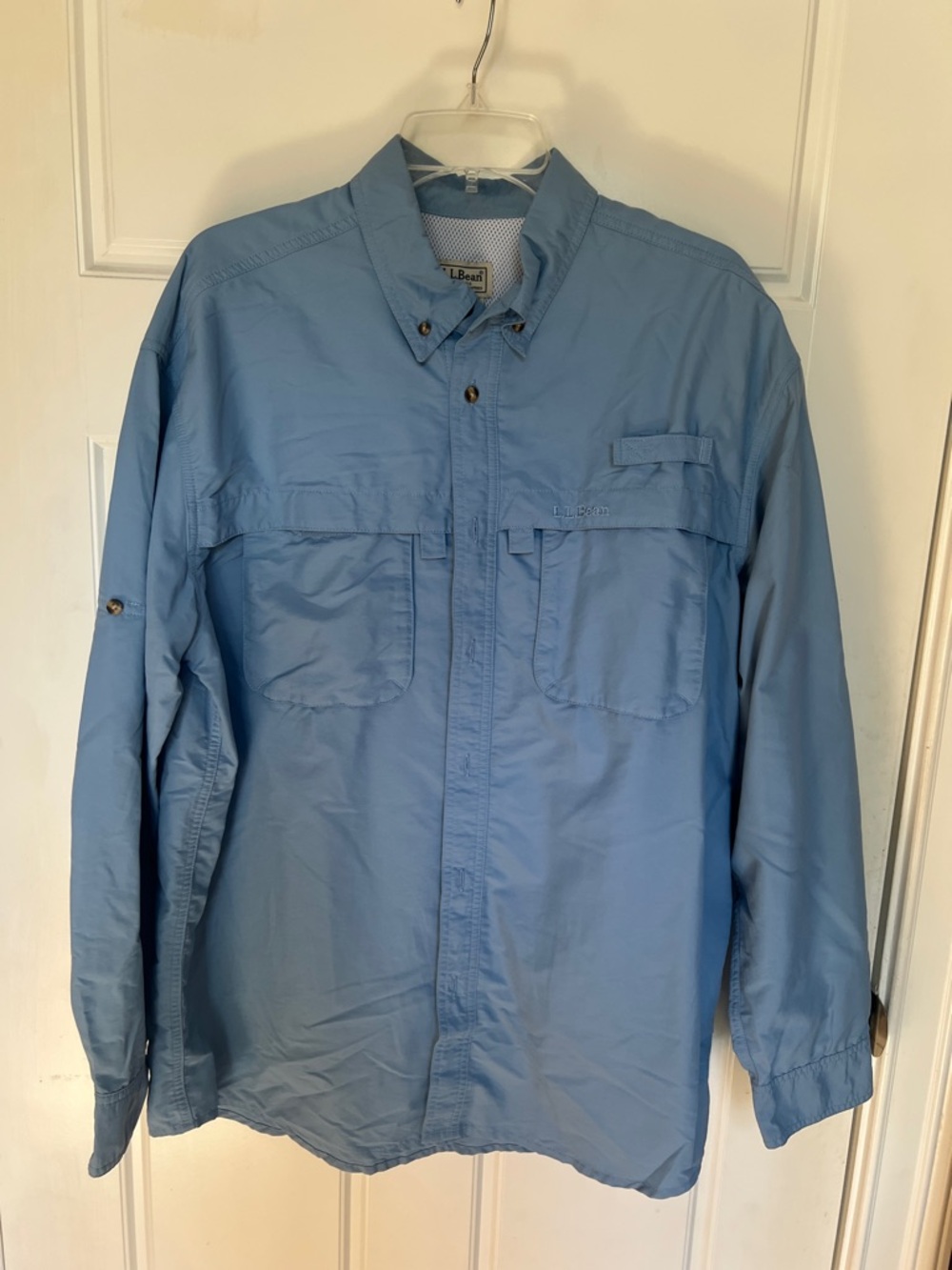 L.L. Bean Light Blue Men’s Lightweight Shirt Jacket